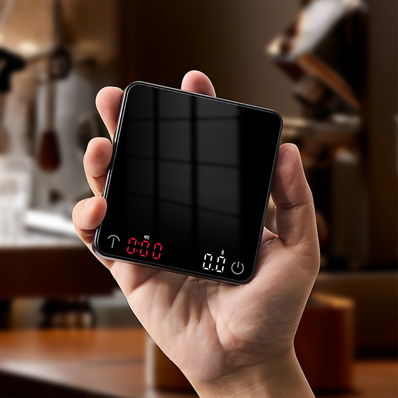 Kava vaga, model C500, elektronička kuhinjska vaga kapacitom do 2 kg, rezolucija 0,1 g (0,01 g do 500 g), punjiva litijska baterija, digitalni zaslon, višefunkcionalna
