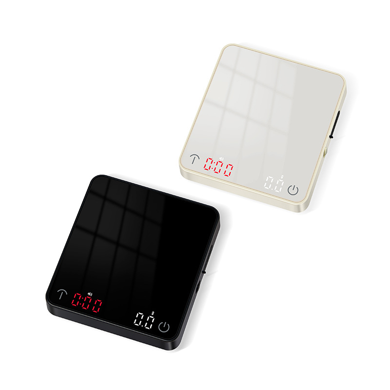 Kava vaga, model C500, elektronička kuhinjska vaga kapacitom do 2 kg, rezolucija 0,1 g (0,01 g do 500 g), punjiva litijska baterija, digitalni zaslon, višefunkcionalna