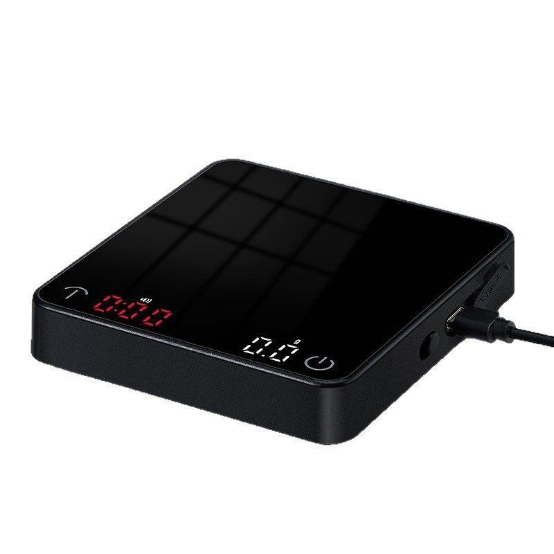 Kava vaga, model C500, elektronička kuhinjska vaga kapacitom do 2 kg, rezolucija 0,1 g (0,01 g do 500 g), punjiva litijska baterija, digitalni zaslon, višefunkcionalna