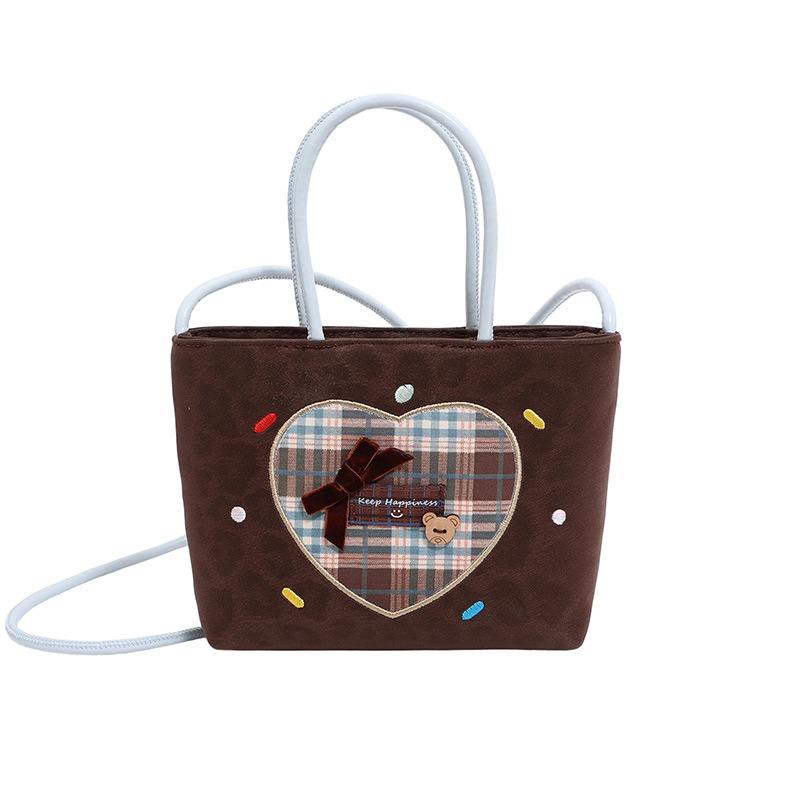 Ženska retro Tote torba, PU materijal, geometrijski uzorak, podstava od poliestera, otporna na habanje, jesen 2025