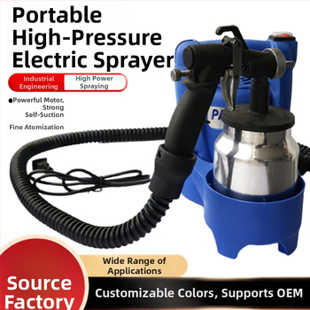 Električni pištolj za sprej boje – visok tlak, visoka snaga, 21–220V, mrežno napajanje, za kućnu i vanjsku dekoraciju