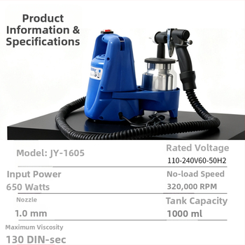 Električni pištolj za sprej boje – visok tlak, visoka snaga, 21–220V, mrežno napajanje, za kućnu i vanjsku dekoraciju
