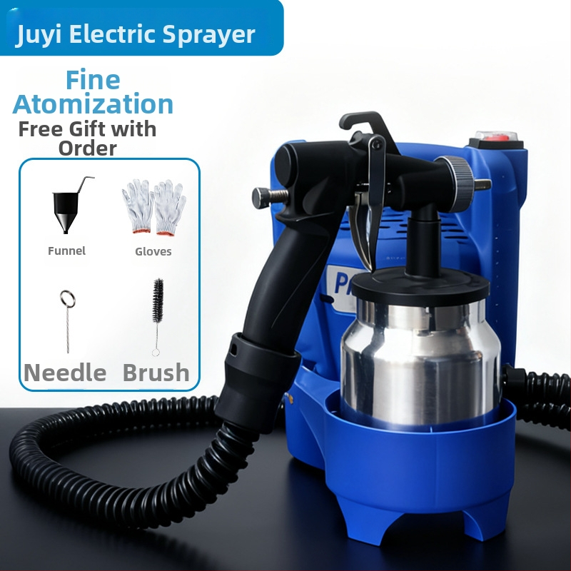 Električni pištolj za sprej boje – visok tlak, visoka snaga, 21–220V, mrežno napajanje, za kućnu i vanjsku dekoraciju