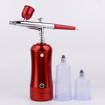 Kit de pulverizare electric, pix spray cu pompă de aer, reîncărcabil, construcție cupru-aluminiu, model XY01-131 (Presiune maximă 18; Debit jet 7.5; Distanță optimă de pulverizare 50; Lățime jet 10; Greutate 0.7)