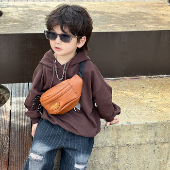 PU kožna dječja torbica za pojas – Modern Tide Cool stil, ultra lagana, podstava od poliestera, pogodna za vrtić