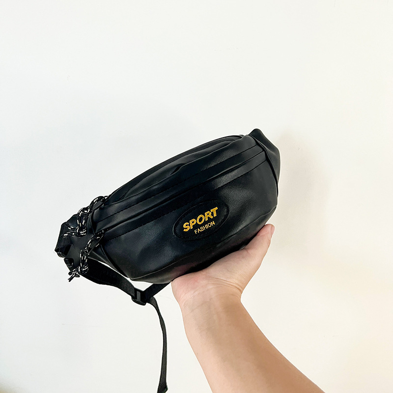 PU kožna dječja torbica za pojas – Modern Tide Cool stil, ultra lagana, podstava od poliestera, pogodna za vrtić