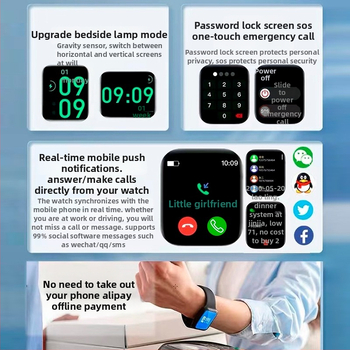 S10Watch9 smart hodinky s NFC, Bluetooth volania, meranie srdcového tepu, sledovanie spánku, výdrž batérie 7–14 dní