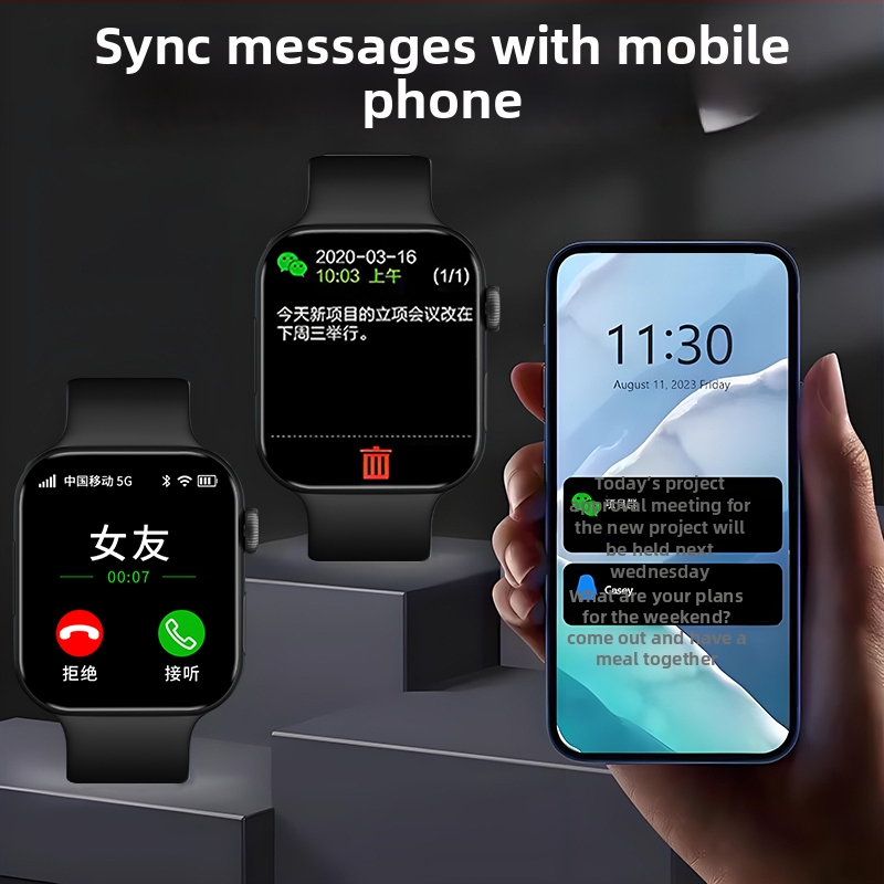 S10Watch9 smart hodinky s NFC, Bluetooth volania, meranie srdcového tepu, sledovanie spánku, výdrž batérie 7–14 dní