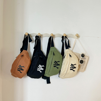 Dječja crossbody torba – geometrijski uzorak, platno, poliester podstava, proljeće 2024, moderni stil, za vrtić
