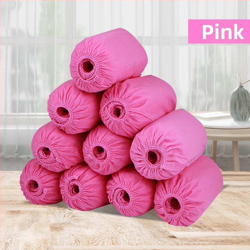 Coveruri de pantofi din plastic, de unică folosință, cu grosime, pentru interior, protecție împotriva prafului, pentru adulți, material PE