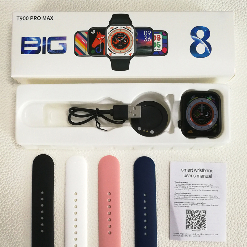 T900PROMAX pametni narukvica-sat s Bluetooth pozivima, mjerenje otkucaja srca, zasićenje kisikom, krvni tlak i pedometar