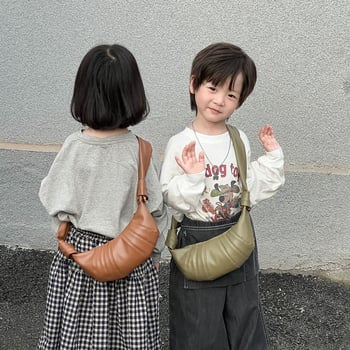 Dječja PU crossbody torba s karikaturnim uzorkom, lagana, prozračna, otporna na habanje, podstava od poliestera