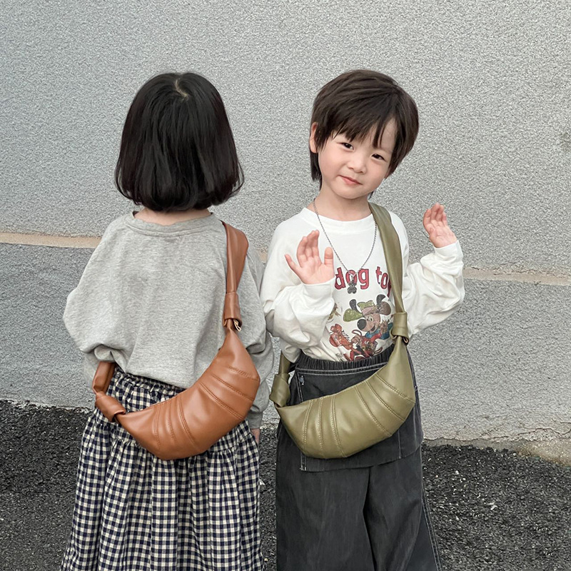 Dječja PU crossbody torba s karikaturnim uzorkom, lagana, prozračna, otporna na habanje, podstava od poliestera