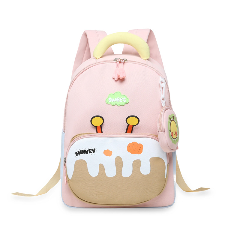 Dječji ranac s crtanim motivom, lagan i moderan, vodootporan, s zaštitom kralježnice i zakrivljenim naramenicama, za vrtić