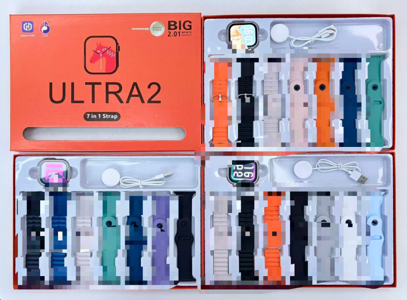 7-u-1 set pametnog sata s AMOLED zaslonom, NFC-om, vodootporan, Bluetooth pozivi, mjerenje srčane frekvencije