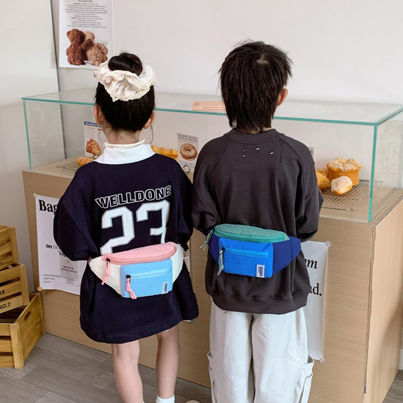 Dječja torbica od nejlona za prsa i pojas, ultra lagana, unisex, ulični stil, za osnovnu školu, podstava poliester