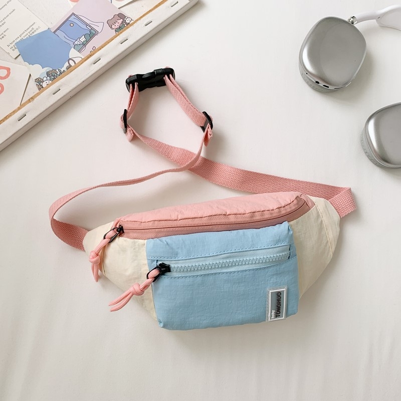 Dječja torbica od nejlona za prsa i pojas, ultra lagana, unisex, ulični stil, za osnovnu školu, podstava poliester