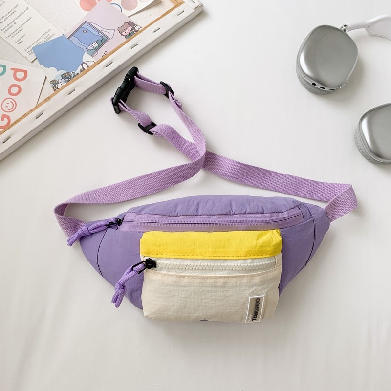 Dječja torbica od nejlona za prsa i pojas, ultra lagana, unisex, ulični stil, za osnovnu školu, podstava poliester