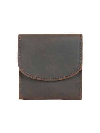 Novčanik za kovanice od prave kože, prvi sloj goveda, gradska jednostavnost, neutralan za muškarce i žene, ultra lagan i kompaktan