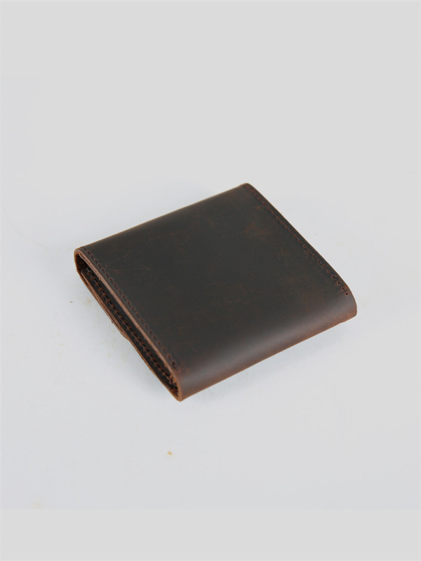 Novčanik za kovanice od prave kože, prvi sloj goveda, gradska jednostavnost, neutralan za muškarce i žene, ultra lagan i kompaktan