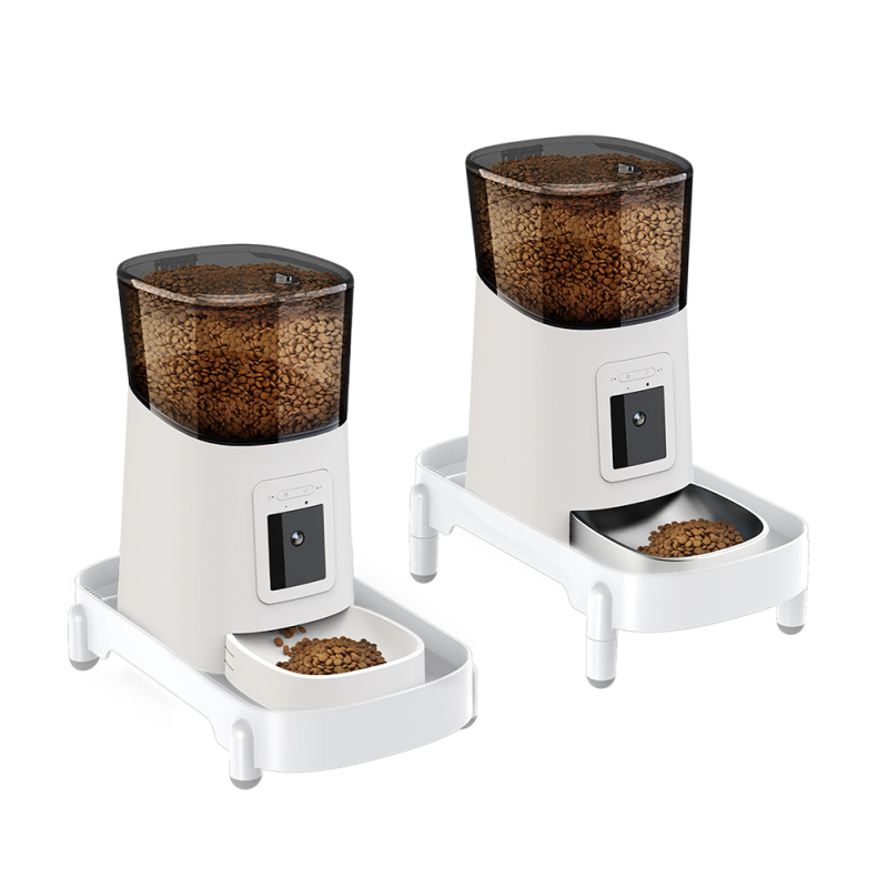 Automatska hranilica za mačke s podignutim stalkom, odvojiva, podesiva visina