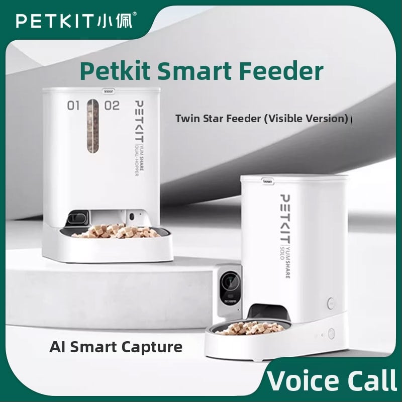 Xiaopei Solo Έξυπνος Τροφοδότης Κατοικίδιων με Κάμερα - Υποστήριξη Εφαρμογής, Αφαιρούμενος, για Σκύλους και Γάτες (Βάρος: 4000 g)