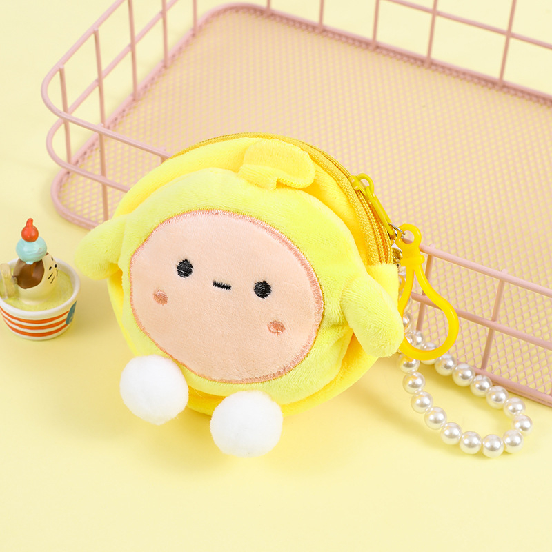 Plišani novčanik s karikaturnim uzorkom, unisex, torbica za svakodnevnu upotrebu