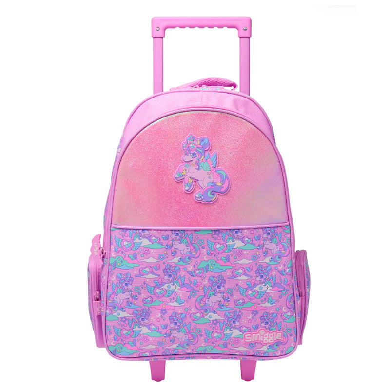 Školska ranac Smiggle s dizajnom crtani pony, platnena tvar, velika kapaciteta, unisex, naramenice s zračnim jastukom