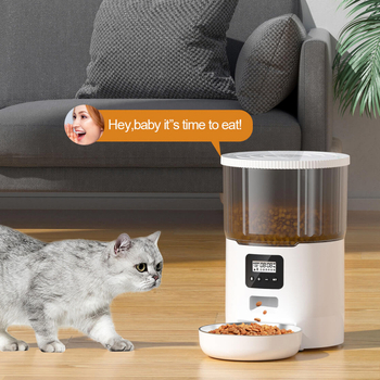 Okrugli hranilnik za mačke (Odvojivi; Težina: 3000 g; Bez podrške aplikaciji)