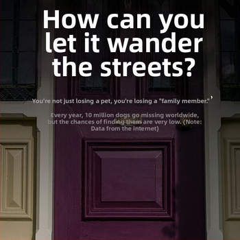 Гривна за локализиране на домашни любимци - Модел F2, Bluetooth 5.0, Батерия 240, Тегло 9,7 g, Съвместимо с Android и iOS