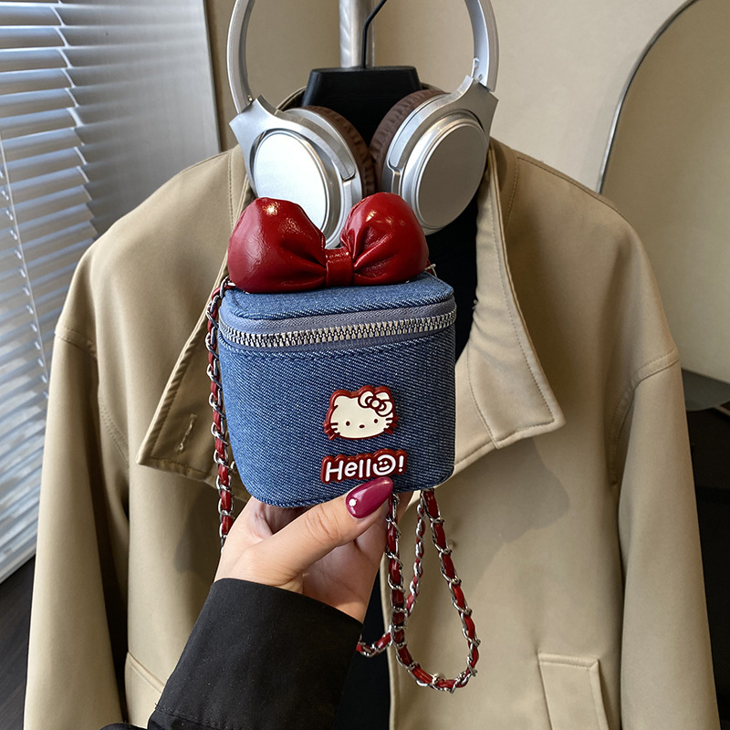 Dječja crossbody torbica za djevojčice s crtić mačaka uzorkom, PU materijal, vodootporna, ultra lagana, kompaktan dizajn za pohranu