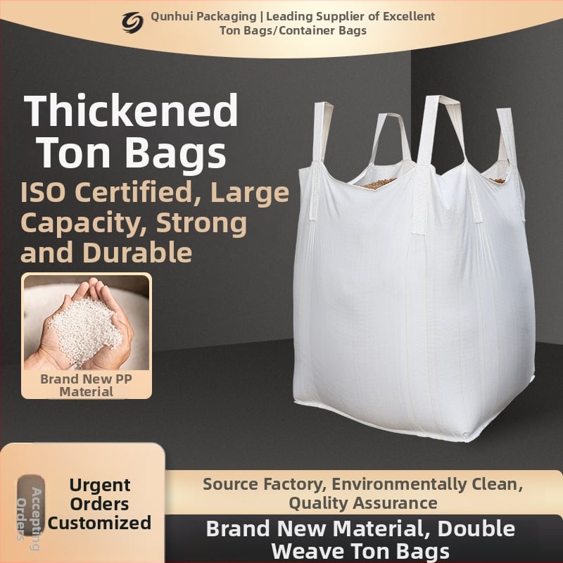 Štvorcová kontajnerová taška, PP materiál, objem 1–2 ton, prispôsobiteľná, odolnosť proti opotrebeniu 60, UV ochrana