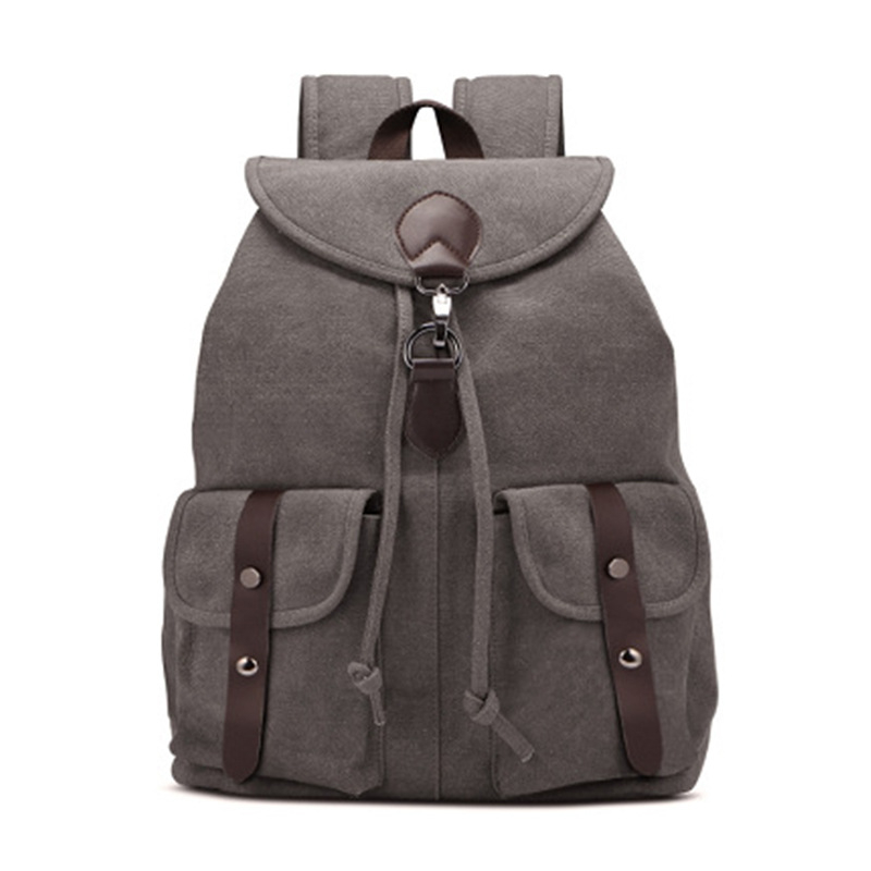 Retro platneni ruksak za muškarce i žene, 20–35L, prozračan i otporan na habanje, kompatibilan s prijenosnim računalom, stil poslovno putovanje