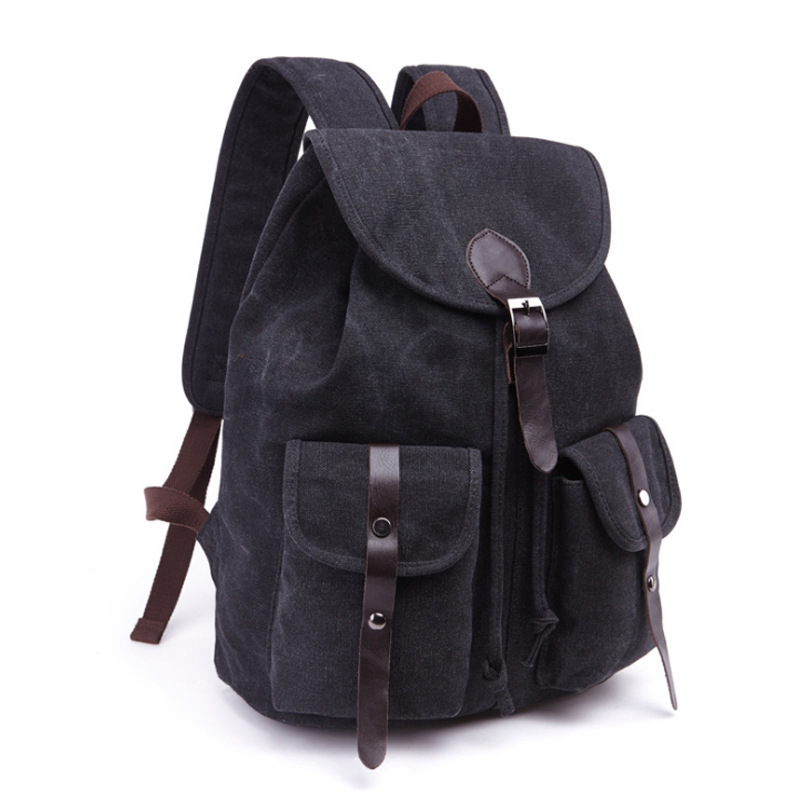 Retro platneni ruksak za muškarce i žene, 20–35L, prozračan i otporan na habanje, kompatibilan s prijenosnim računalom, stil poslovno putovanje