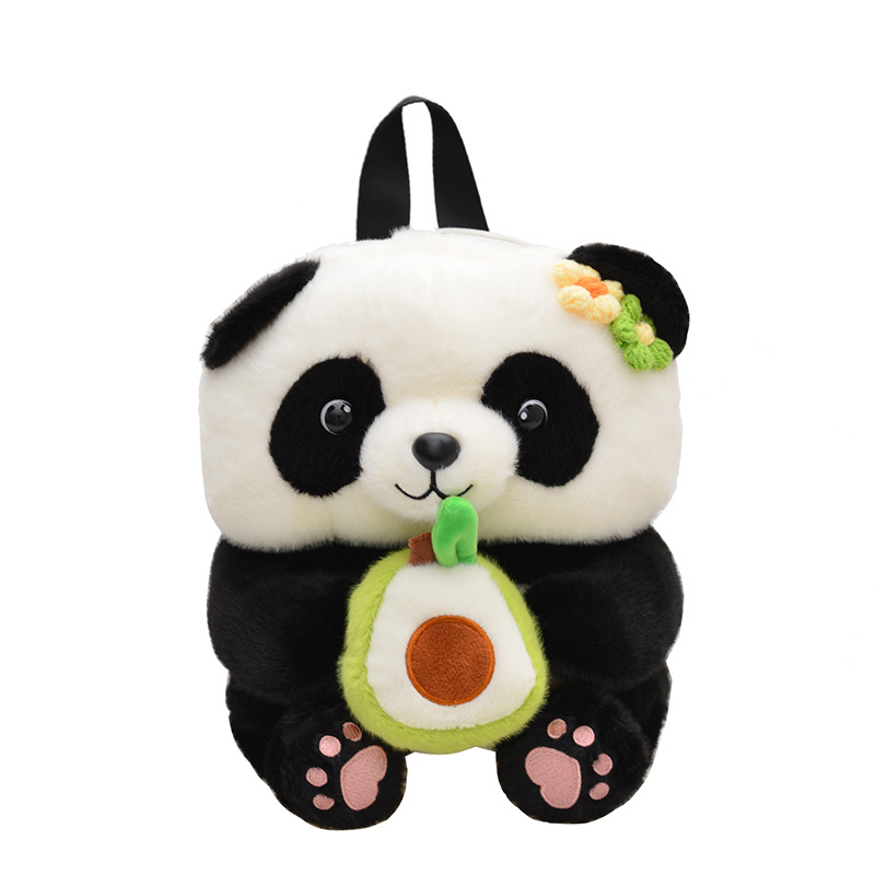 Dječji plišani Panda ruksak, crtani dizajn, dječji stil, podstava od poliestera, namijenjeno za osnovnu školu