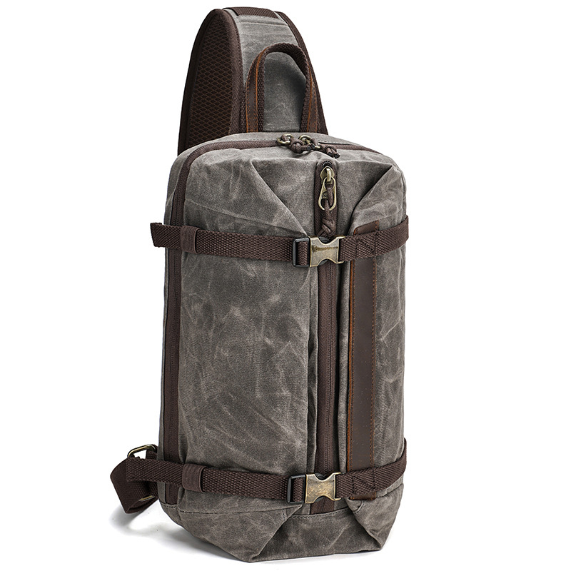 Muška platnena torbica za prsa XB1073 | Materijal: platno; Podstava: poliester; Model: XB1073; Spol: Muškarac