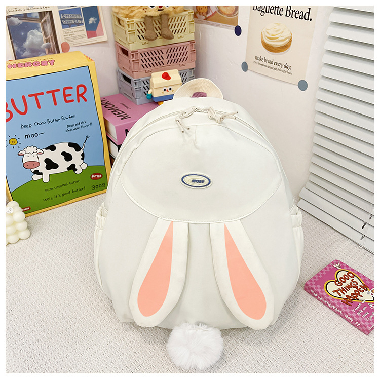 Dječji ruksak s motivom zeca, ultralak, najlon, poliesterska podstava, naramenice s zračnim jastukom