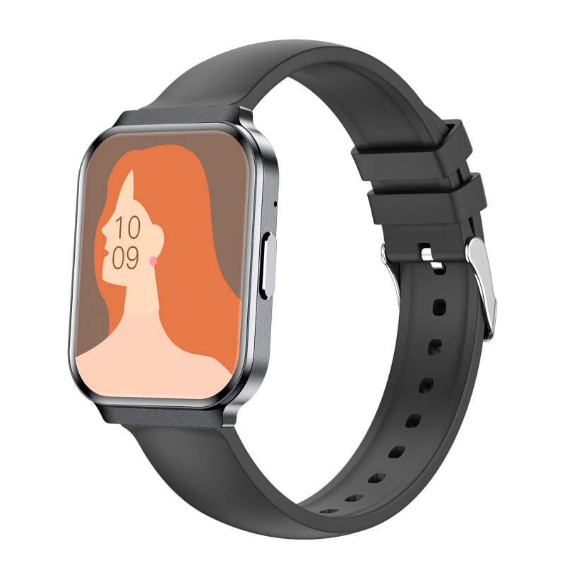 KM86 Ceas Inteligent Ultra-Subțire, apeluri Bluetooth și muzică, Monitorizare Sănătate: ritm cardiac, tensiune arterială, oxigen în sânge, somn, compatibil cu iOS