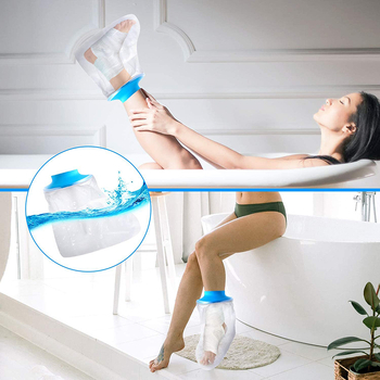 Dva dijela vodootporni zaštitnik za tuširanje – zaštita za kupanje s PVC/PP/silikagelom i elastičnom tkaninom