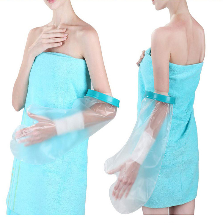 Dva dijela vodootporni zaštitnik za tuširanje – zaštita za kupanje s PVC/PP/silikagelom i elastičnom tkaninom