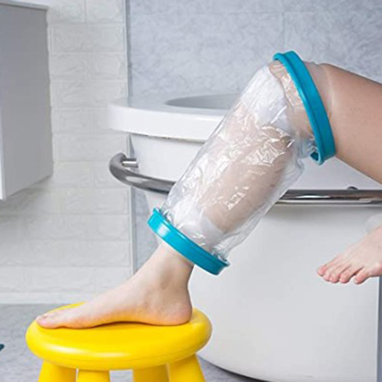 Dva dijela vodootporni zaštitnik za tuširanje – zaštita za kupanje s PVC/PP/silikagelom i elastičnom tkaninom