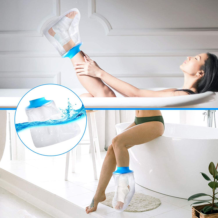 Dva dijela vodootporni zaštitnik za tuširanje – zaštita za kupanje s PVC/PP/silikagelom i elastičnom tkaninom