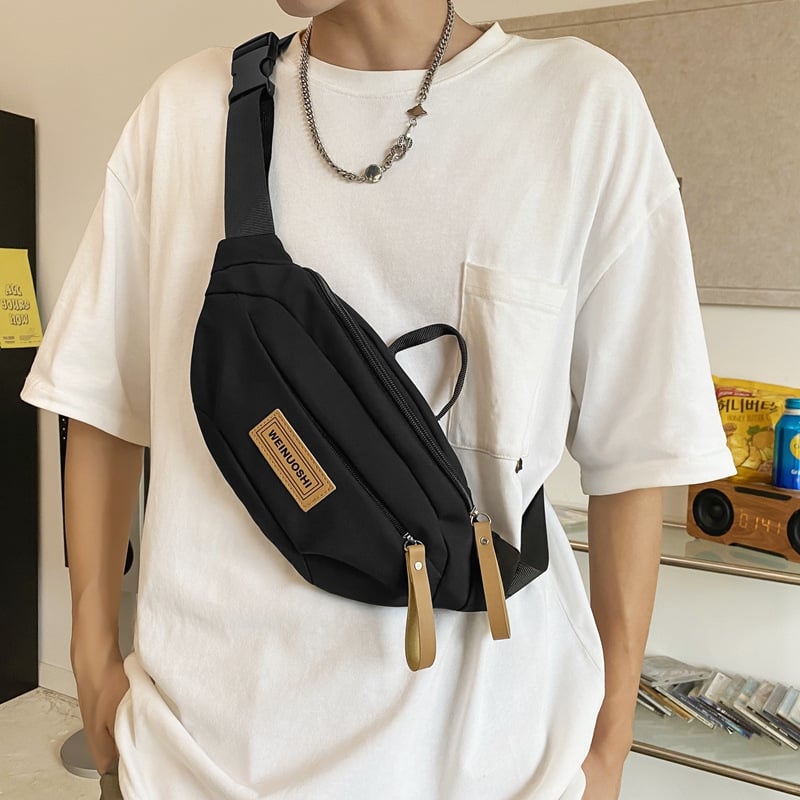 Muška torba za prsnu šiju, crossbody, uličnog stila, najlon materijal, prozračna, ultra lagana, otporna na habanje (Ulični stil; Najlon; Prozračna; Ultra lagana; Otporna)