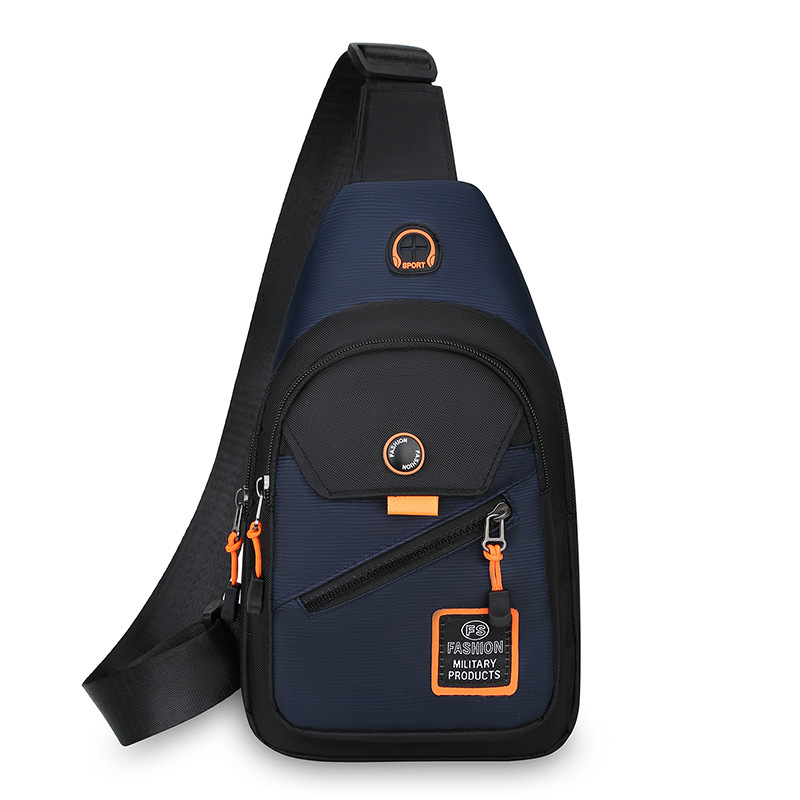 Muška torbica za prsa, uličnog stila, Oxford tkanina, prozračna i vodootporna, ultra lagana, podstava od poliestera.