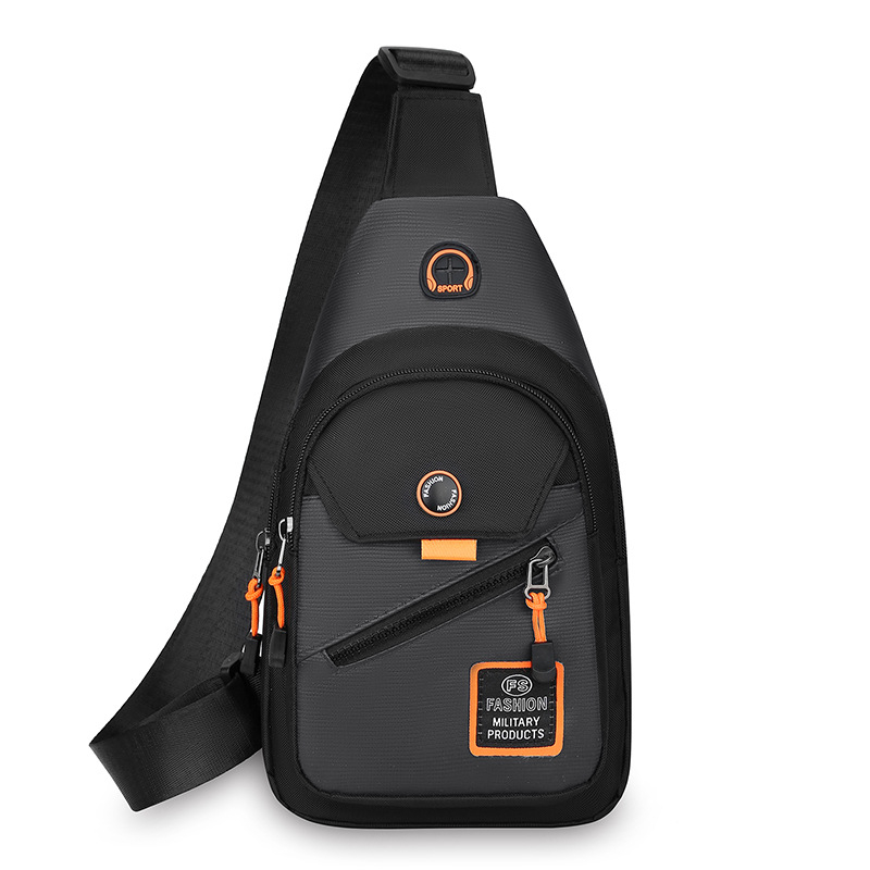 Muška torbica za prsa, uličnog stila, Oxford tkanina, prozračna i vodootporna, ultra lagana, podstava od poliestera.