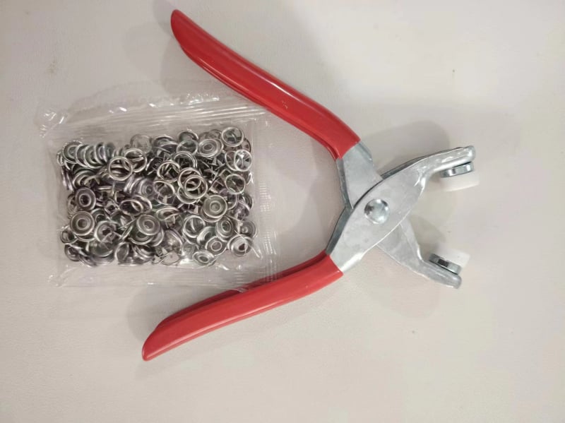 Комплект петзъбни безшевни закопчалки от неръждаема стомана за монтаж