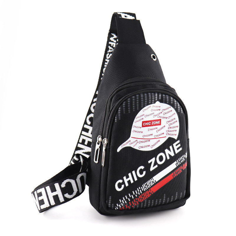 Muška prsna torba, višefunkcionalna, vodootporna od najlona, velika kapaciteta, kompatibilna s 8-inčnim prijenosnim računalom