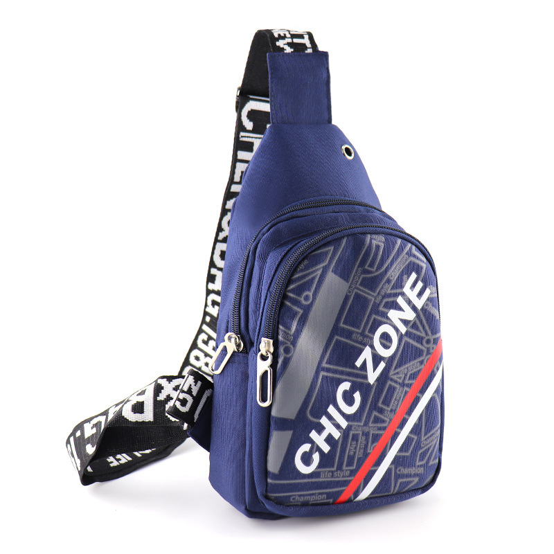 Muška prsna torba, višefunkcionalna, vodootporna od najlona, velika kapaciteta, kompatibilna s 8-inčnim prijenosnim računalom