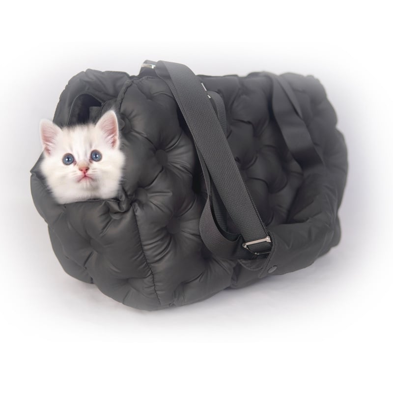 Чанта за пренасяне на домашни любимци за малки кучета и котки, дишаща, полиеамидна тъкан, капацитет 15 л