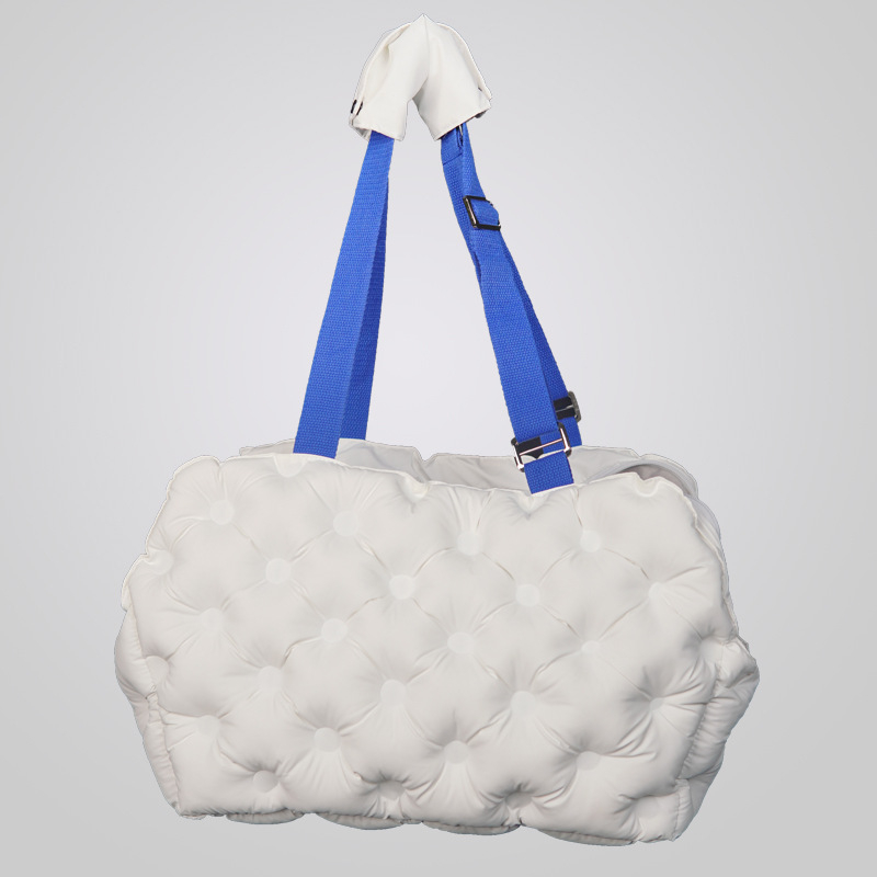 Чанта за пренасяне на домашни любимци за малки кучета и котки, дишаща, полиеамидна тъкан, капацитет 15 л